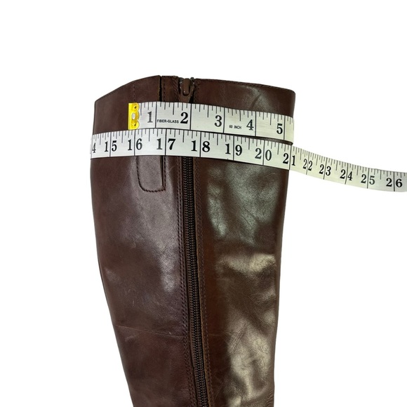 Ecco Hobart Brown Tall‎ Leather Riding Buckle Moto Equestrian Boots EU38 US7-7.5 - Picture 14 of 15